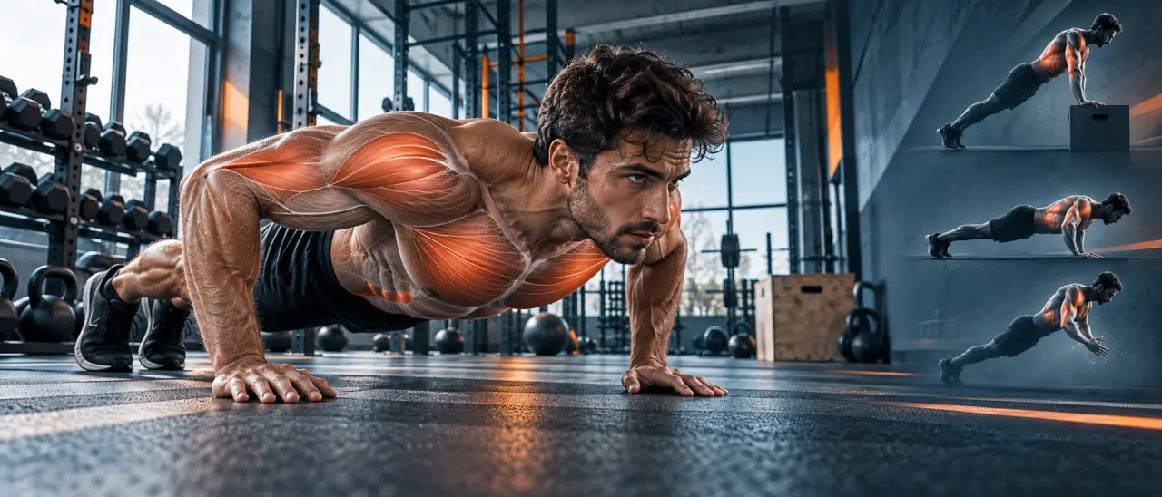 Pompes en musculation : muscles sollicités, technique et progression
