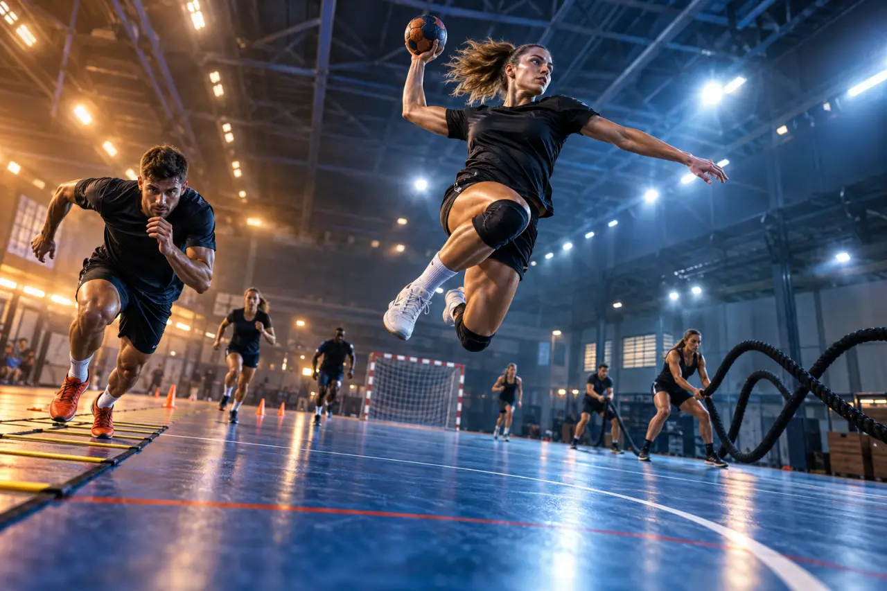 Préparation physique handball : 8 semaines pour sauter plus haut, sprinter plus vite et tenir jusqu’au bout