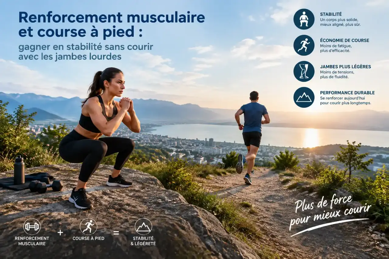 Renforcement musculaire et course à pied : gagner en stabilité sans courir avec les jambes lourdes