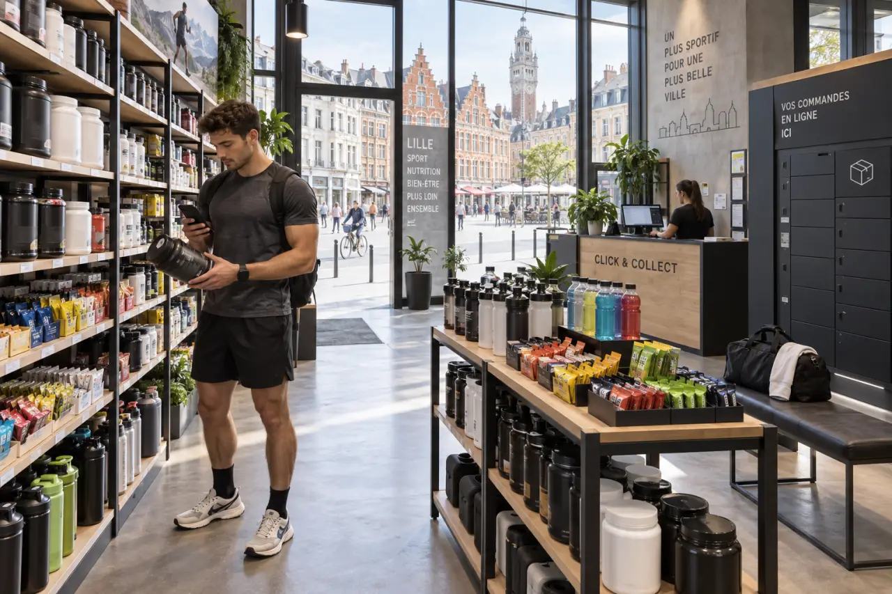 Nutrition sportive à Lille : magasin ou commande en ligne, vérifiez le stock avant d’acheter