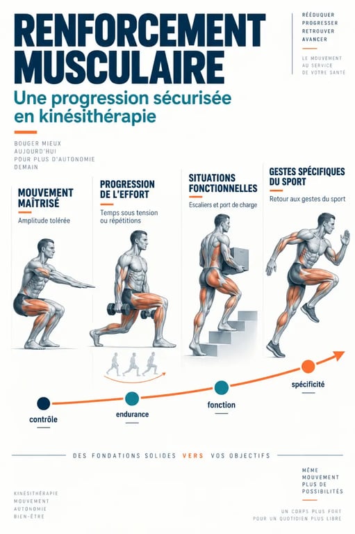 Progression sécurisée d'un programme de renforcement musculaire en kinésithérapie